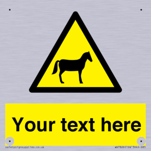 Custom warning horses